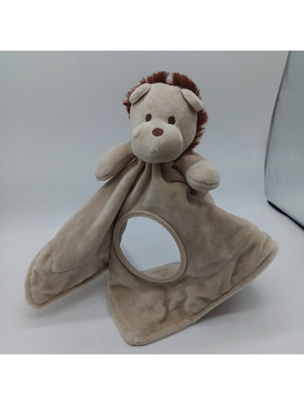 Lion Plush Snuggle Blankie Lovey Crinkles Security Blanket 13" Mirror Plush